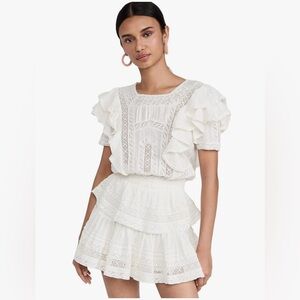 LoveShackFancy Stella Embellished Dress